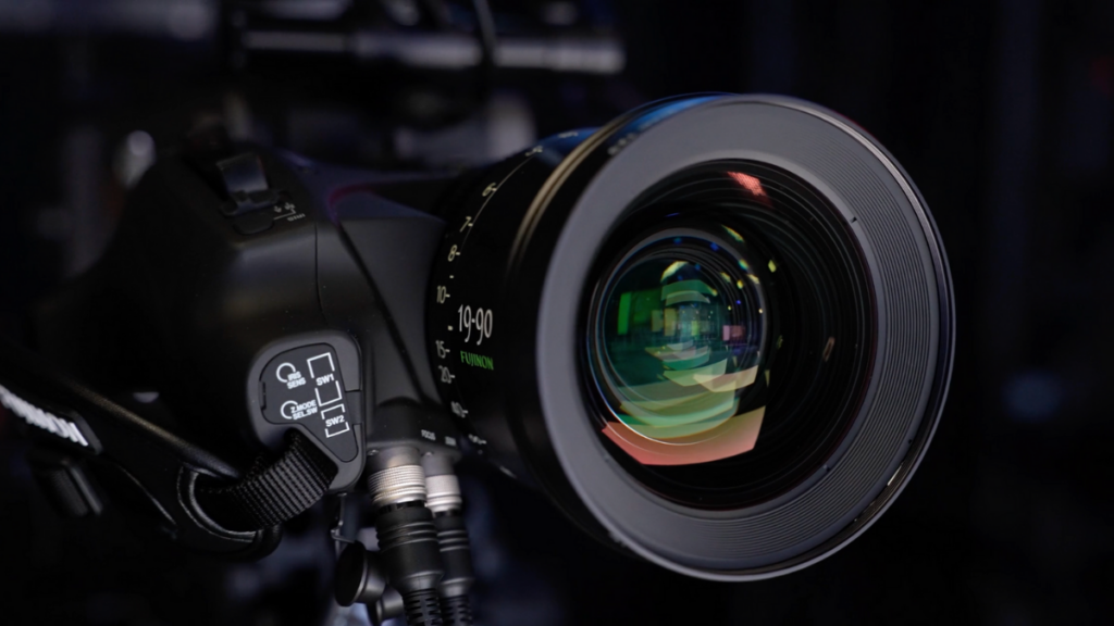 Video camera on set