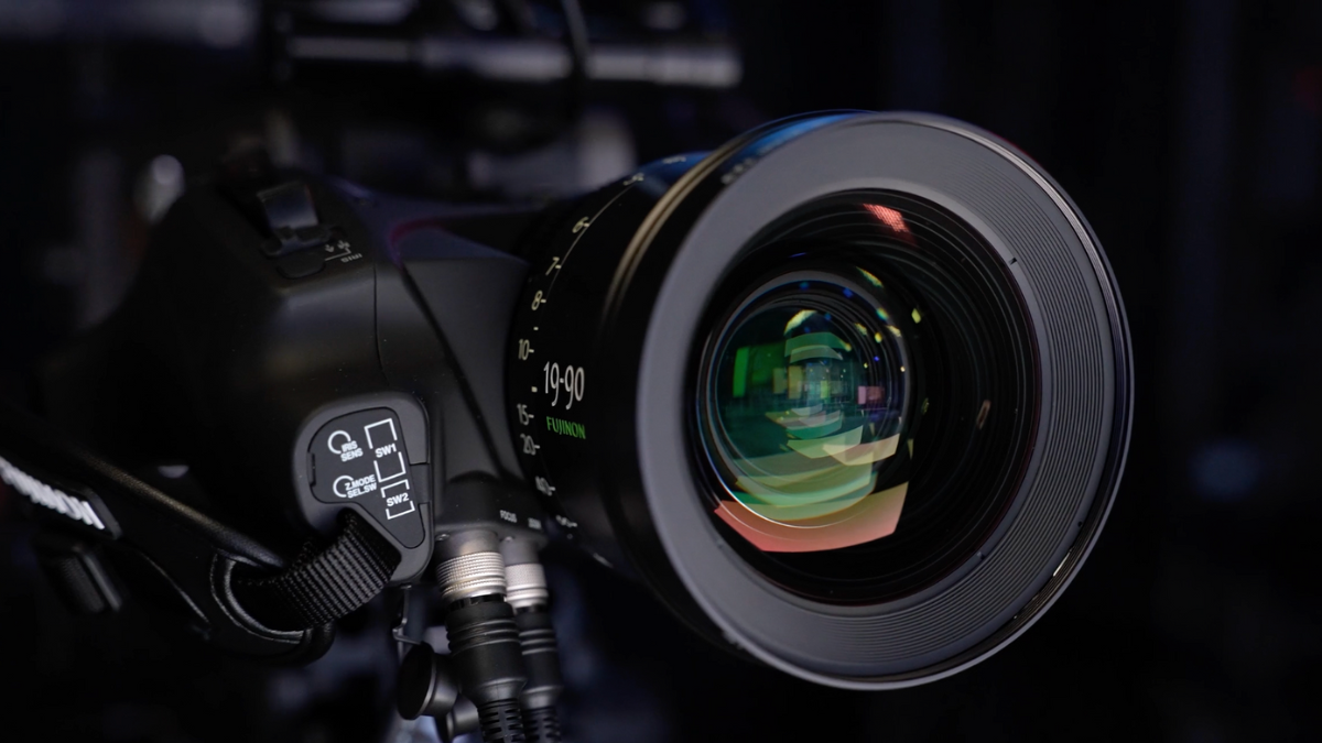 Video camera on set